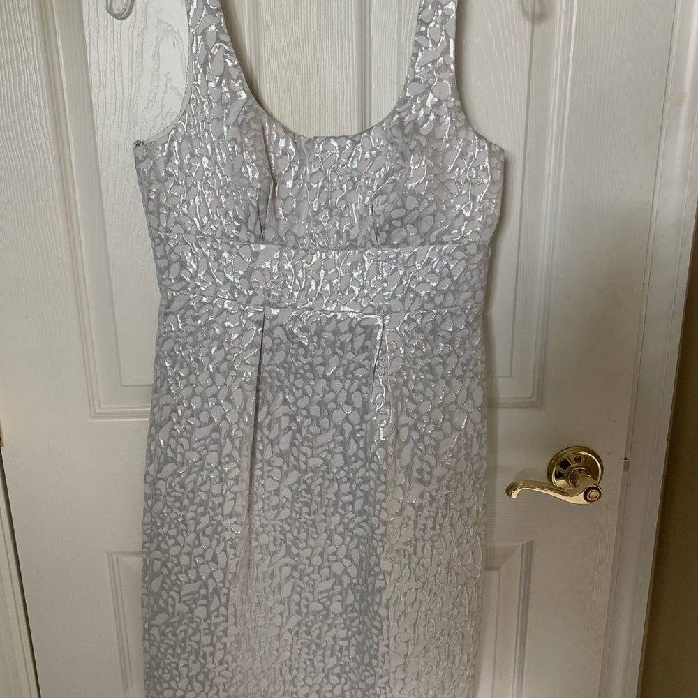 Semi-Shiny white dress